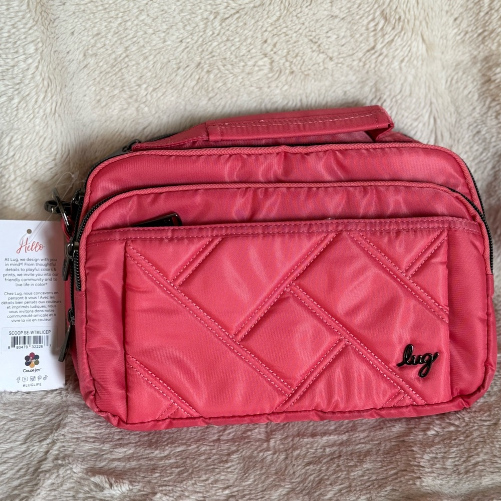 NWT Lug Scoop SE Crossbody Bag - watermelon icepop